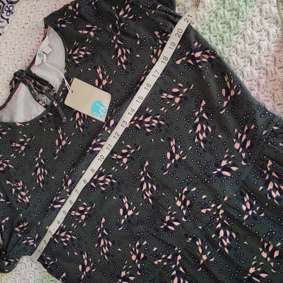 Boden US 14R Posie Jersey Dress Pine Tree Autumn Leaves - Picture 10 of 15